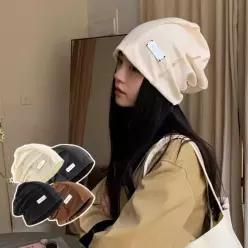 여성 메탈 장식 포인트 힙스트 OOTD 패션 모자 비니