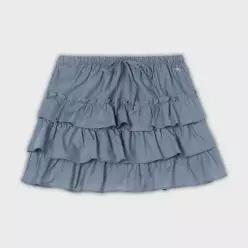 후아유 Shambray Wrap Skirt WHWHG2483F