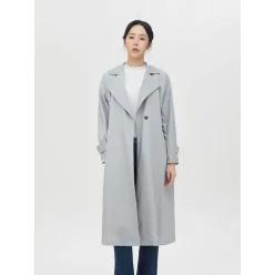 [하프클럽/샤트렌]민트그린 빅카라 벨티드 트렌치코트 HCBSCT101