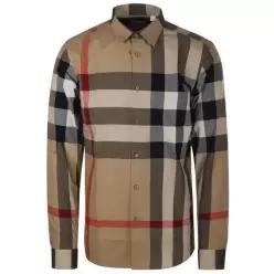 BURBERRY Checkered cotton shirt (8071445) (체크 코튼 셔츠)