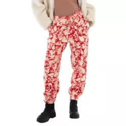 버버리 우먼 올 오버 로즈 프린트 울 조깅 팬츠 Size XX-Large 8082740 394373