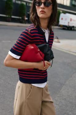 ZARA 레더 파우치 - 레드 6773/710/600 {WLM}
