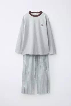 [국내매장] ZARA 여아 6-14세/ 스트라이프 콤비 파자마 - 블루 7099/571/400 556740