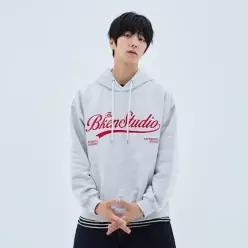 바켄 [MEN] 스튜디오 스크립트 자수 로고 후드티 BK6978 (3 COLOR) 7000044797 BK6978M