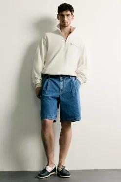 자라 ZARA 레더 데크 슈즈 - 블루 2470/820/4001385296