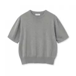밀로 MILLO ARCHIVE 크롭 이지 니트 멜란지 그레이 ML370MG 165504