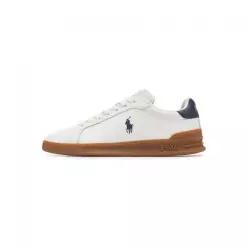 폴로 POLO RALPH LAUREN 코트II 레더 스니커즈-화이트