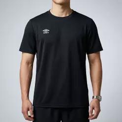 베이직 폴리 스판 스몰로고 반팔 티셔츠 BLACK EVR UR121SRS14 BLK0