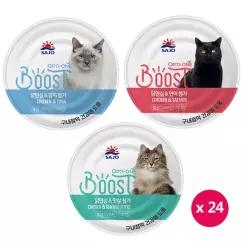 사조 옵티원 부스터 캣 캔  160g x 24개  고양이캔
