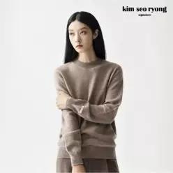 김서룡 25FW 윈터 캐시미어100 모크넥 니트[런칭 가격139,900원]