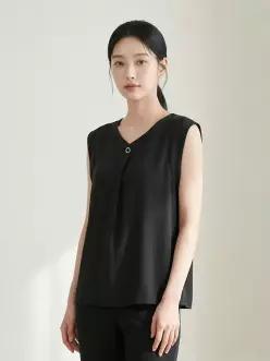 올리비아하슬러 브이넥 민소매 블라우스 티셔츠_OHDMTS202 OHDMTS2022750283