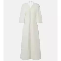 더로우 Mia 오픈백 실크 맥시 드레스 TP559108432