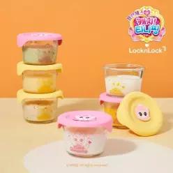 락앤락 쓱7클럽 티니핑 이유식 원형용기 260ML 3P 하츄핑1406125