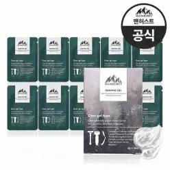 맨허스트 트러블없는 일회용 휴대용 쉐이빙젤 파우치 1box4g 10개입 478091