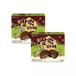 [롯데웰푸드]두쫀쿠 찰떡파이 피스타치오맛 300g x2개