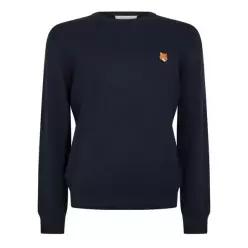 Maison Kitsune 메종 키츠네 남성 폭스 메리노 크루넥 점퍼 - 클래식 네이비 7748634