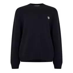 Maison Kitsune 메종 키츠네 남성 폭스 후드 밀라노 램 크루넥 점퍼 - 클래식 네이비 7748636