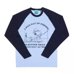 와일드동키 긴팔 TL-FISHING SNOOPY VINTAGE LIGHT BLUENAVY 포인트 긴팔티