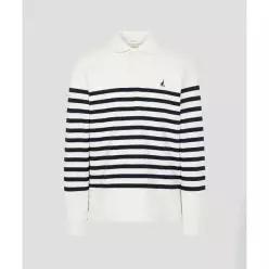 빈폴 BEANPOLE MEN 피케 이중지 스트라이프 칼라넥 티셔츠 - 아이보리 BC5741O170 491128