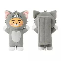 카카오프렌즈 톰과제리 라이언 안전벨트인형 커버 차량용 푹신한 쿠션 가드