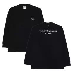 우영미 백로고 남성 긴팔티셔츠 W261TS51713B