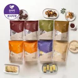 창억떡 찰떡 찹쌀떡 아침대용 떡 6종 8봉(80개) 세트
