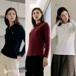 유에스피에이 [최초가 139 000원][U.S POLO ASSN.] 기모 카라티 3종 여성