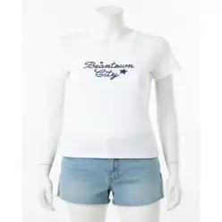 [무료배송] SPAO BEANTOWN CITY 체인자수 슬림핏 반팔티_SPRPG37G51