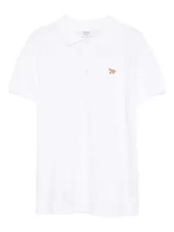 메종키츠네 베이비폭스 오버사이즈 폴로 티셔츠 OW00207KP0001P100 WHITE DOM