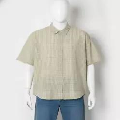 [무료배송] SPAO 반팔 체크 셔츠_SPYCG37C98