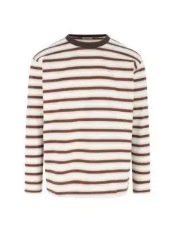 26SS 긴팔 티셔츠 A26SP01GJ FADE BROWN STRIPE DOM