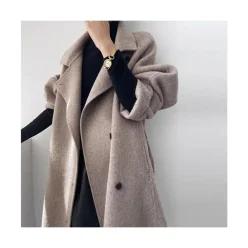 바바라옷장 240016 - 쥬드 울100% 핸드메이드 롱코트 브랜드공정 겨울코트 울코트 여성겨울코트 핸드메이드