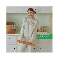 베네통 언더웨어 LIFE WEAR 로고 여성 셋업 2종세트 오트밀 BNW4O43 T1423605