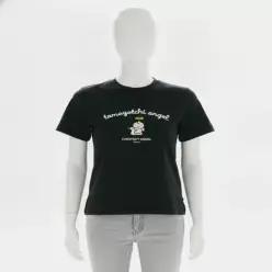 [무료배송] SPAO [다마고치] 엔젤 세미 크롭 반팔 티셔츠(Black)_SPRLG37U23