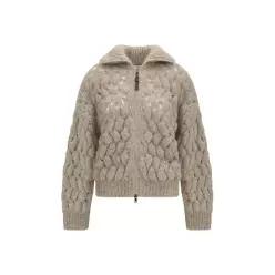 [K68]브루넬로 쿠치넬리 MNT347516 CMG59 여성 니트 스웨터 가디건 Mohair and wool ble