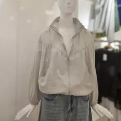 여름 바스락 셔링 스트링 바람막이 점퍼 (627920) _EPT