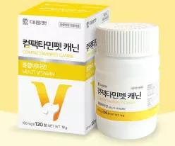 [곧 품절/ 동물병원 정품] 대웅펫 컴팩타민펫 캐닌 120정