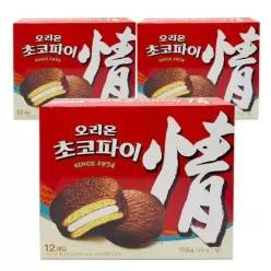 초코파이 12입 468g 3개 상자과자 차량간식 탕비실과자 사무실스낵 사무실과자