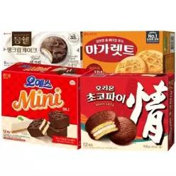 [하프클럽/]인기과자 4종 초코파이468g 오예스미니192g 몽쉘204g 마가렛트176g