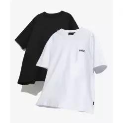 YALE [16수 코마사] 2PAC 2PAC 투팍K 팩 스몰아치 반팔티셔츠 화이트/블랙
