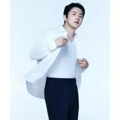무신사 스탠다드 기안84 쿨탠다드 트리코트 이지 셔츠 화이트