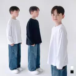 베리클로젯 뉴 인생 레이어드 긴팔 티셔츠 남아 여아 유아 아동 키즈 어린이 초등 주니어 기본 이너 간절기