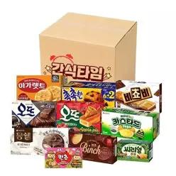 [롯데웰푸드]간식타임 10종 파이 비스켓 세트(몽쉘 마가렛트 빈츠 오뜨 비쵸비 촉촉한초코칩 등)