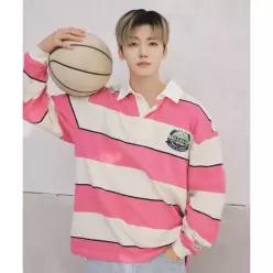 리 LEE [NCT 재민 PICK]럭비 긴팔 티셔츠 핑크 LE2601LT05PI 287651