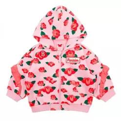 BEBE DE PINO 베이비 카멜리아 올오버 프릴 후드집업_BP63JD204 504743
