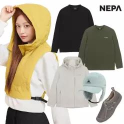 [32%] 네파 한정기간 가을 특별할인! FW 웨어&잡화 바람막이·트레킹화·패딩 베스트 컬렉션