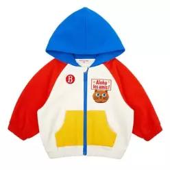 BEBE DE PINO 베이비 알로하캣 컬러블럭 후드집업_BP63JD102 504746
