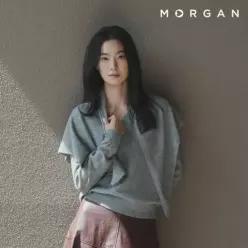 모르간 26FW 울캐시 브이넥니트+숏머플러