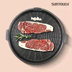 삼겹살구이팬 안타요원형구이판 불판 삽결살팬 고기 업소용 돌판