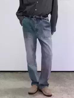 제네럴아이디어 generalideastandard MAN 퍼티그 데님 팬츠 BLUE SBE3M11002